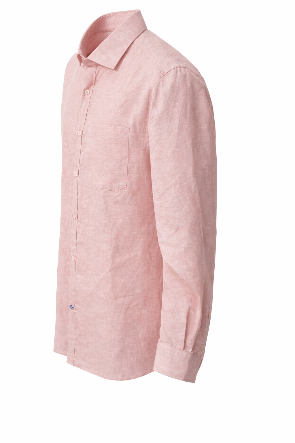 Men's Linen Shirt - Peach Linen Classic