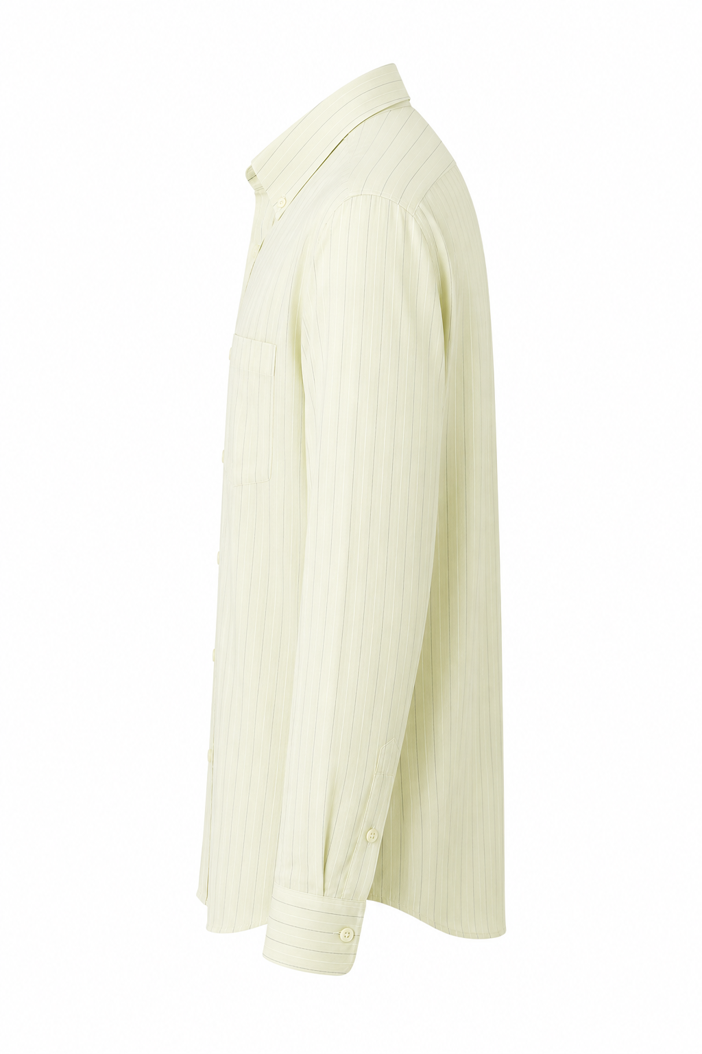 Ivory Cream Stripe 60 Lea Linen Shirt