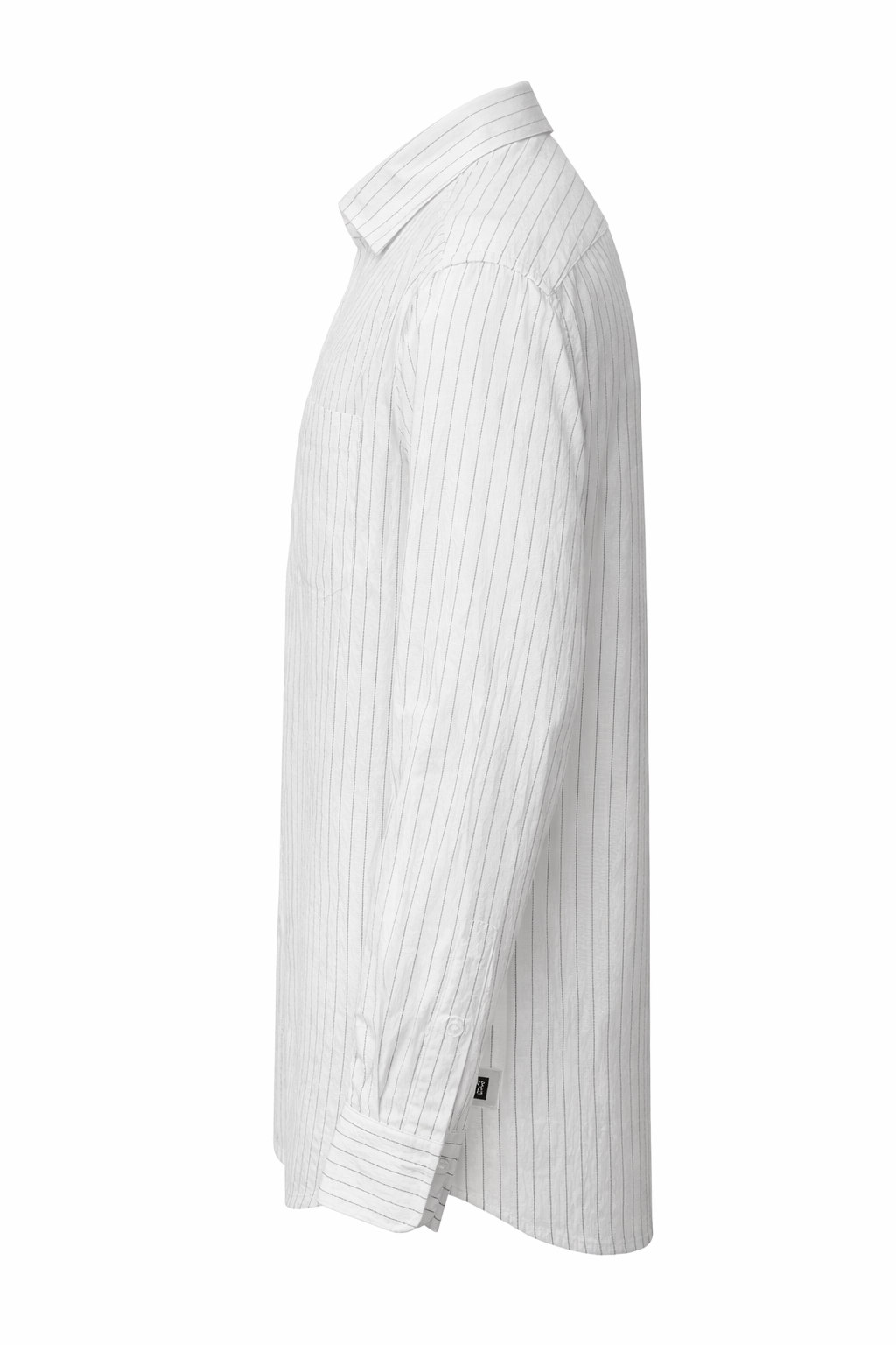 Men's Linen Shirt - Frost White Pinstripe