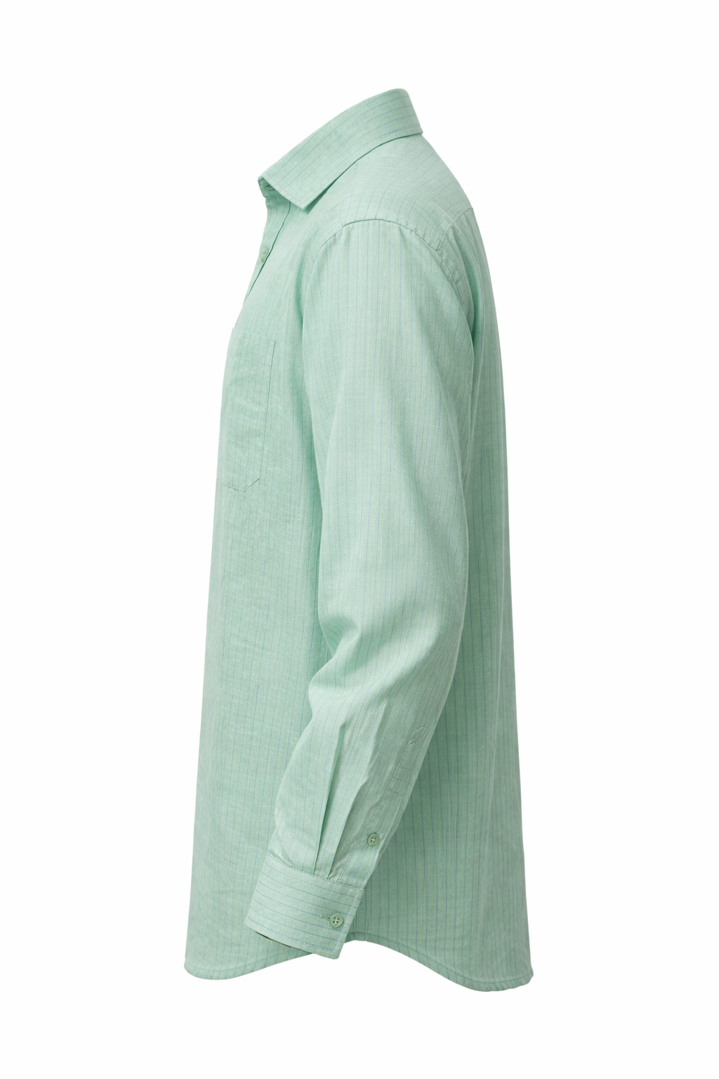 Men's Linen Shirt - Mint Green