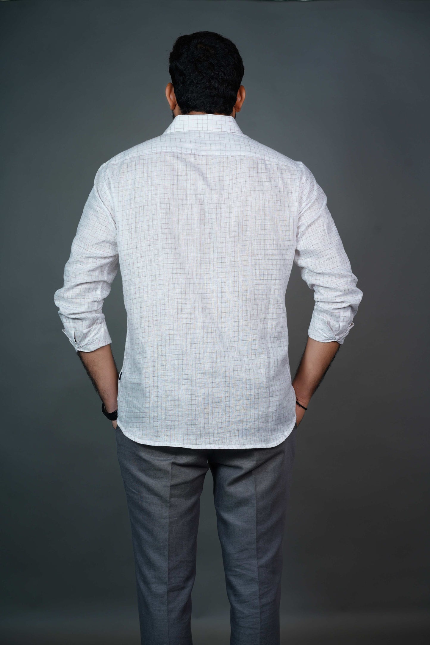 Men’s Linen Shirt – Soft Ivory White