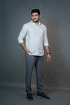 Men’s Linen Shirt – Soft Ivory White