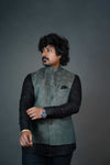 Heritage Green Jacquard Modi Jacket