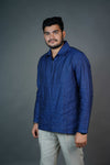 Indigo Blue Linen Shirt