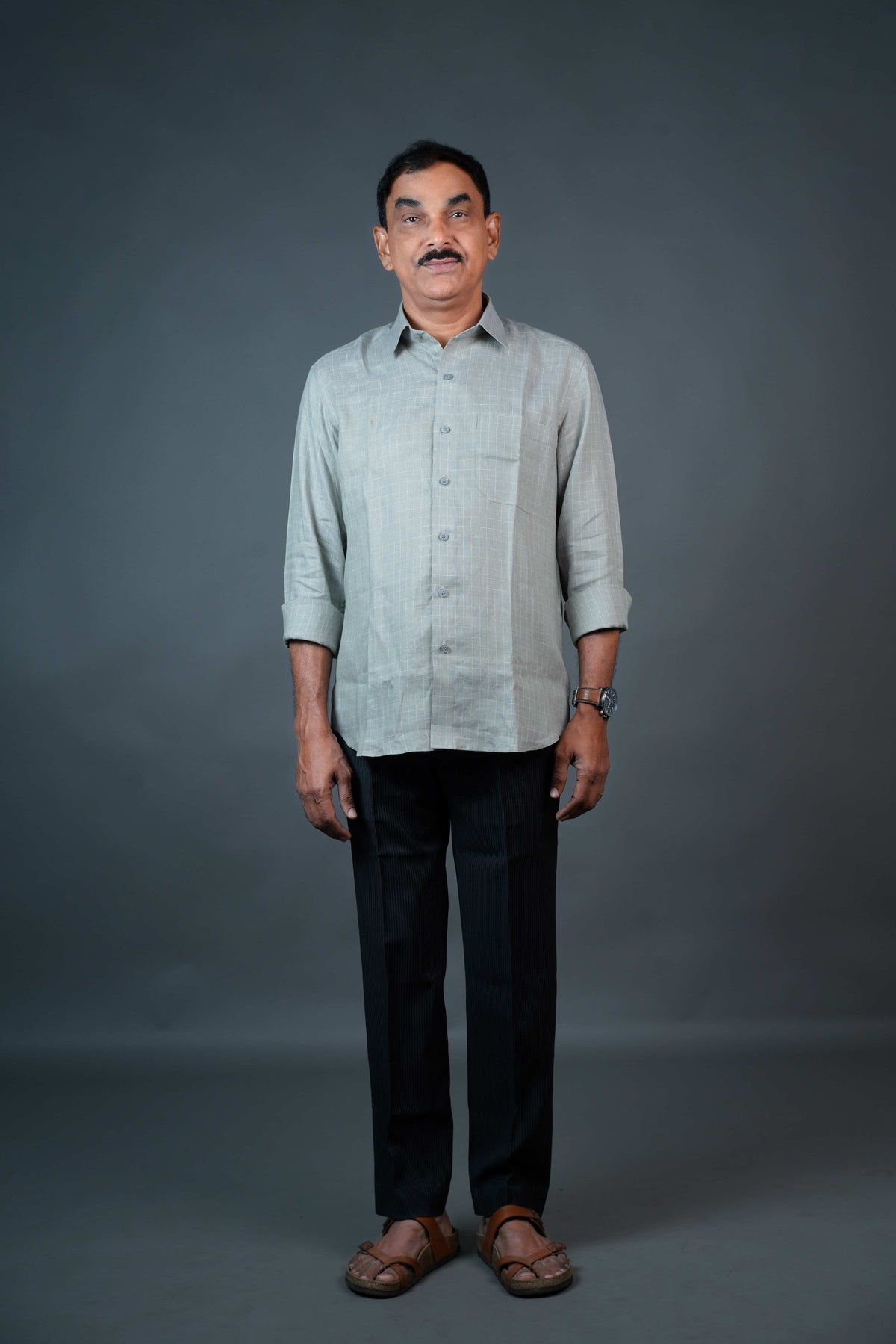 Men’s Linen Shirt – Grey
