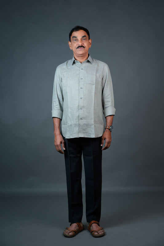 Men’s Linen Shirt – Grey