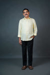 Men’s Linen Shirt – Lemon Yellow
