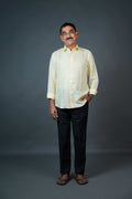 Men’s Linen Shirt – Lemon Yellow