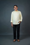 Men’s Linen Shirt – Lemon Yellow