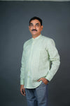 Men’s Linen Shirt – Light Mint Green