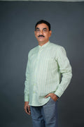 Men’s Linen Shirt – Light Mint Green