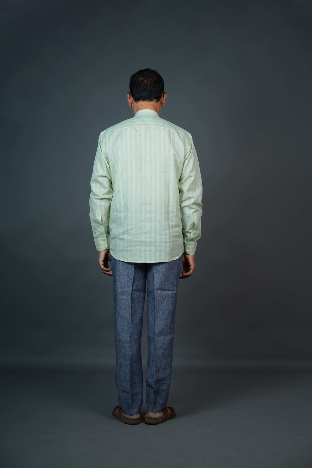 Men’s Linen Shirt – Light Mint Green