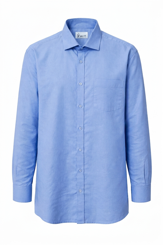 KWIT Mixed Linen Shirt  - Sky Blue