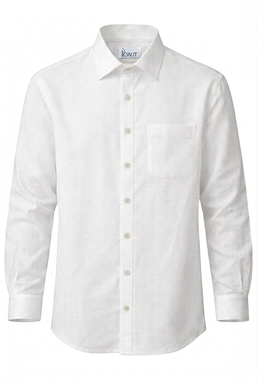 KWIT Pure Linen Shirt - White
