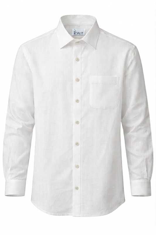 KWIT Pure Linen Shirt - White