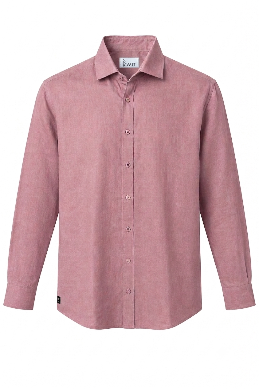 KWIT Pure Linen Shirt – Dusty Rose