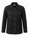KWIT Denim-Style Linen Jacket – Black