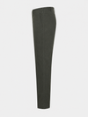 Olive Green Pure Cotton Twill Trousers