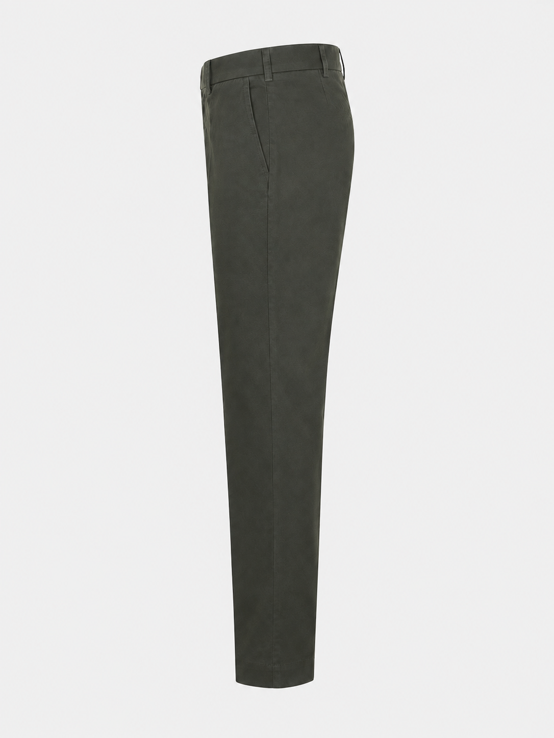 Olive Green Pure Cotton Twill Trousers