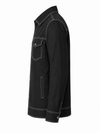 KWIT Denim-Style Linen Jacket – Black