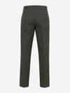 Olive Green Pure Cotton Twill Trousers