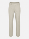 Beige Pure Cotton Twill Trousers