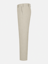 Beige Pure Cotton Twill Trousers