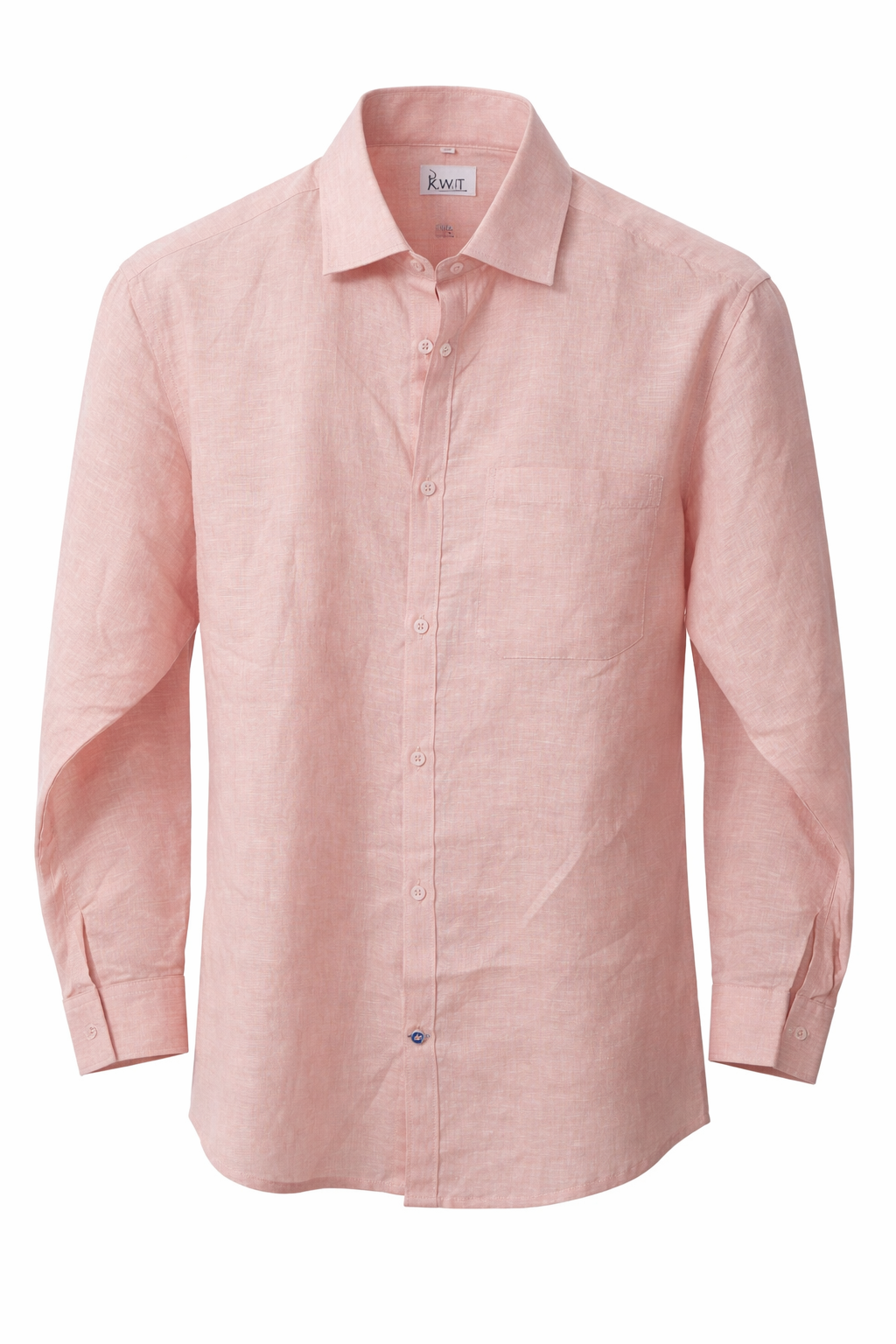 Men's Linen Shirt - Peach Linen Classic