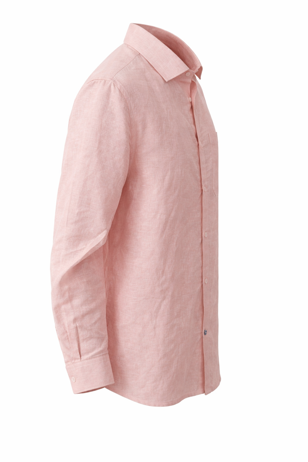 Men's Linen Shirt - Peach Linen Classic