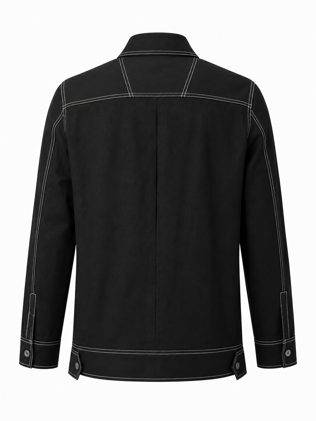 KWIT Denim-Style Linen Jacket – Black
