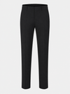 Black Pure Cotton Twill Trousers