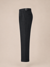 100% Pure Linen Gurkha Trousers - Black