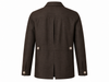 KWIT Pure Linen Safari Jacket - Dark Brown