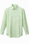 Men's Linen Shirt - Mint Pastel Linen