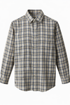 Men's Linen Shirt - Desert Khaki Check