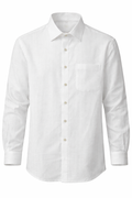 Men's Linen Shirt - Pure White