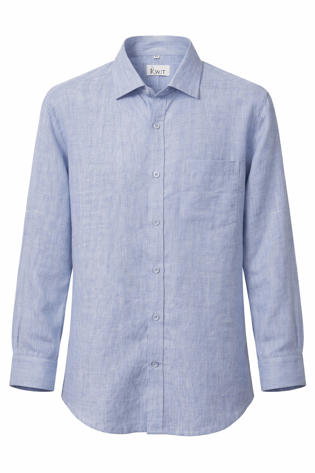 Men's Linen Shirt - Powder Blue Linen
