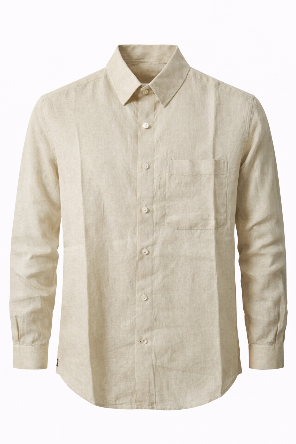 Men's Linen Shirt - Beige(Gold) Linen Classic