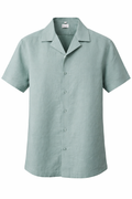 Men’s Linen Shirt - Muted Sage Green