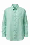 Men's Linen Shirt - Mint Green