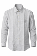 Men’s Linen Shirt - Light Ash Grey
