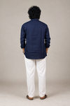 KWIT Pure Linen Shirt  -Navy Blue