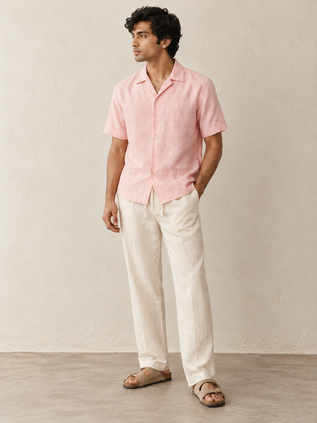 KWIT Pure Linen Shirt - Pastel Pink