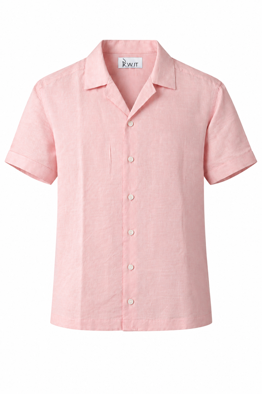 KWIT Pure Linen Shirt - Pastel Pink