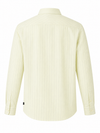 Ivory Cream Stripe 60 Lea Linen Shirt