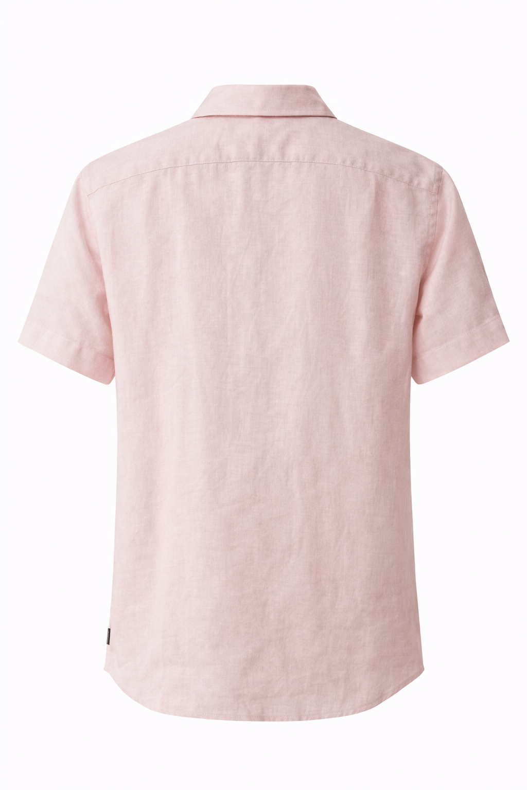 Men's Linen Shirt - Blush Pink Summer Shirt (Short Sleeve)