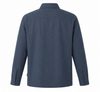 Steel Blue Zip Cotton Overshirt