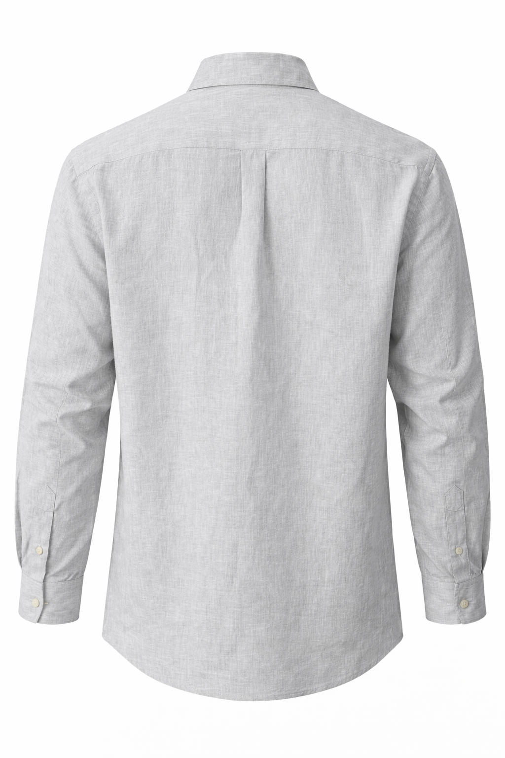 Men’s Linen Shirt - Light Ash Grey