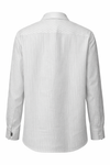 Men's Linen Shirt - Frost White Pinstripe
