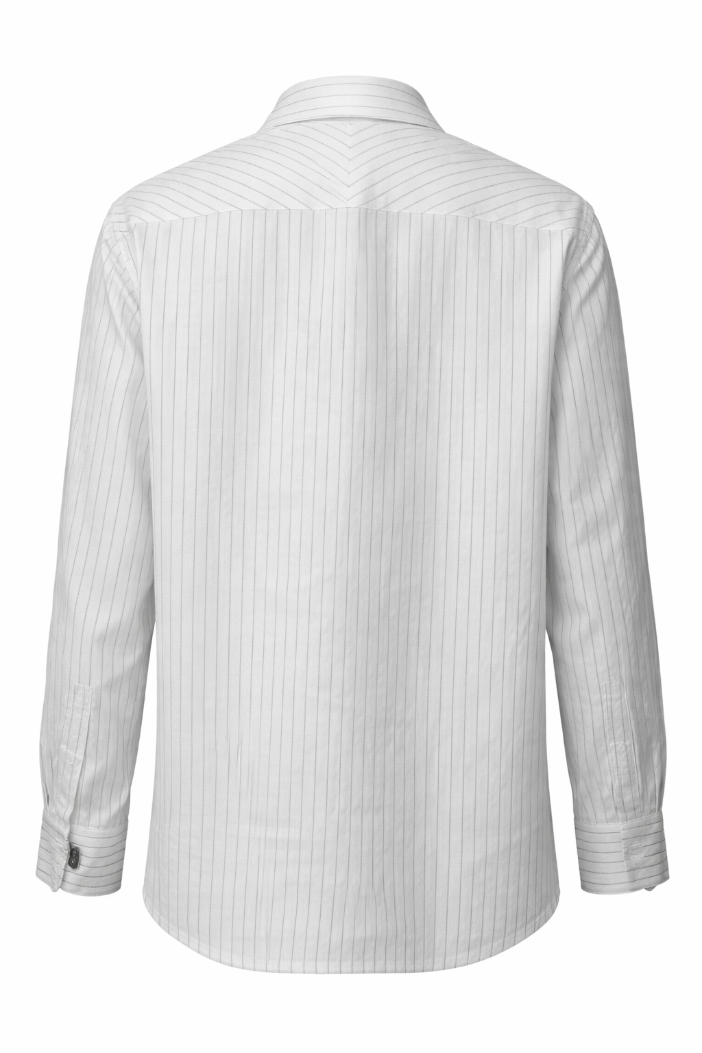 Men's Linen Shirt - Frost White Pinstripe